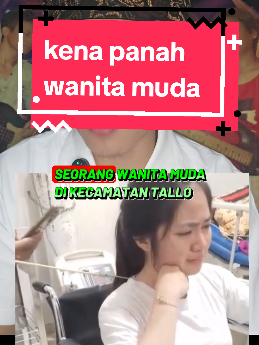 seorang wanita terkena panah  kec.tallo Makassar sukses #news #serunyabelajar 