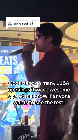 Replying to @wicked here is Fighting Gold!! I wish I got the whole song but I wanted to make sure I had the battery for the rest of the concert too lol #jjba #jojosbizarreadventure #anime #concert #fyp 