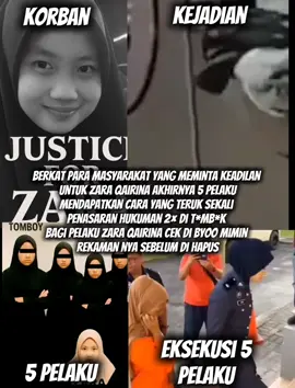 sangat teruk hukuman bagi 5 pelaku zara qairina 🤫 #justiceforzara #mlbbmalaysia🇲🇾 #malaysiatiktok #zaraqairina #fyp 