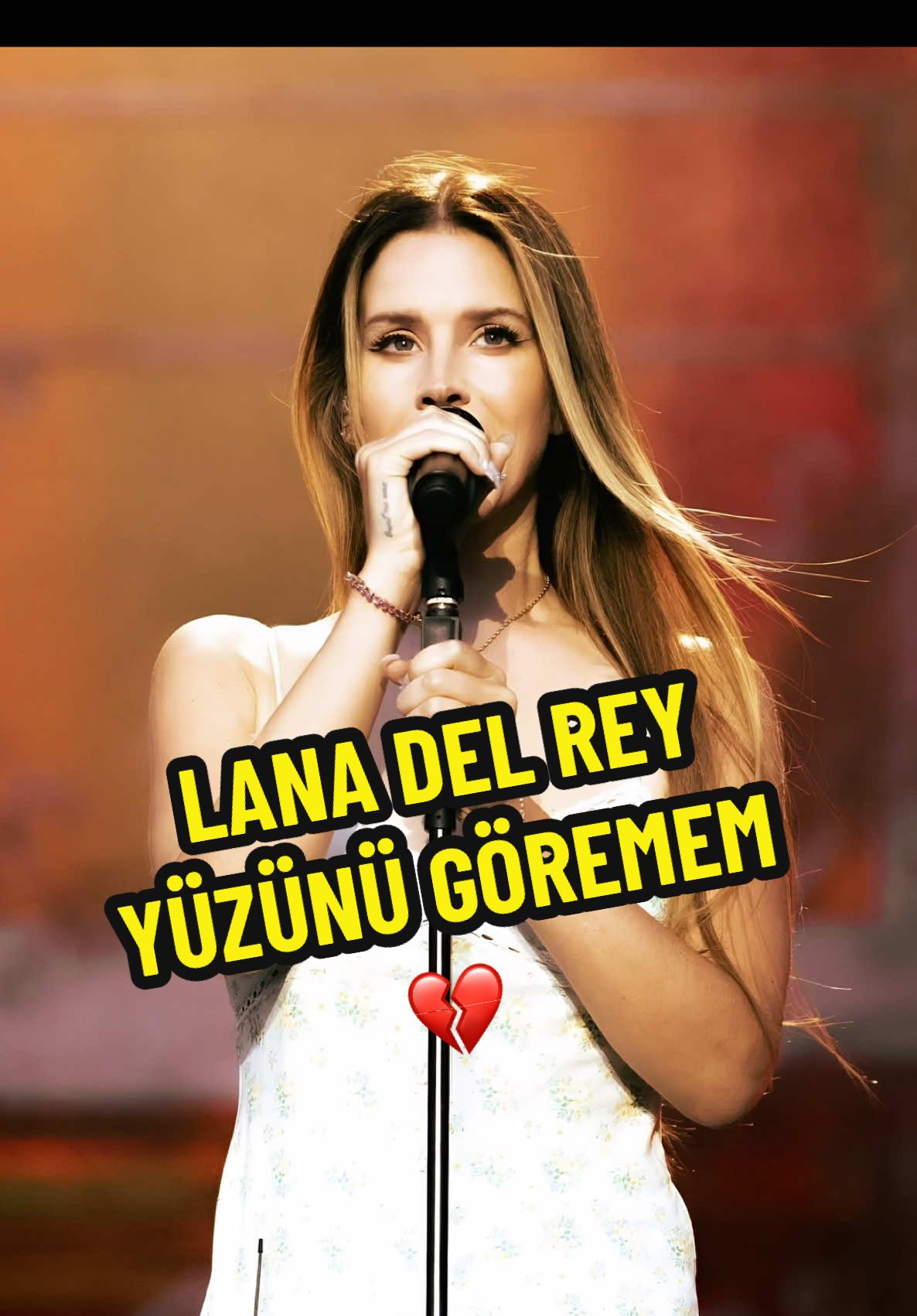Lana Del Rey'den duygusal Yüzünü Göremem performansı 💔 #lanadelrey #fyp 