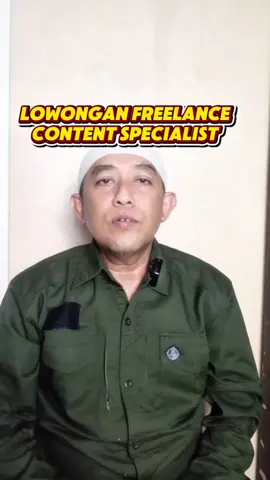 Lowongan Kerja Freelance Content Specialist  #lokersurabaya #lokersby #lowongansurabaya #lowongankerjasurabaya #infolokersby 