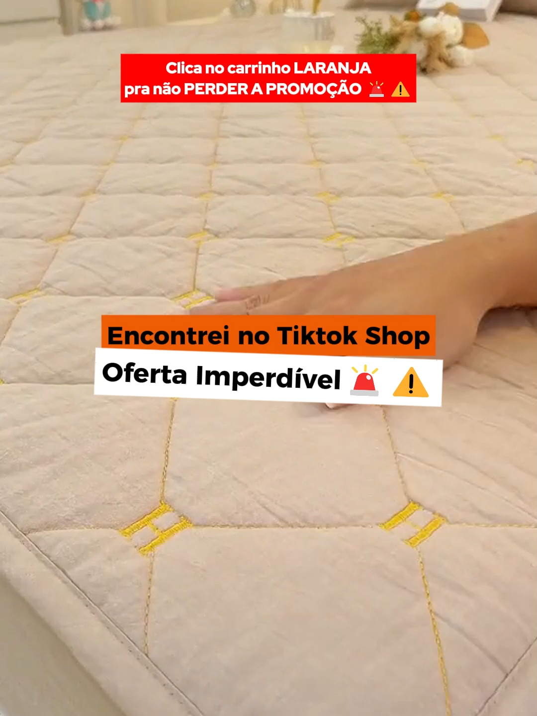 Capa Impermeável para Colchão em PROMOÇÃO relâmpago mas é só por tempo super limitado!#tiktokshop #cama #colchão