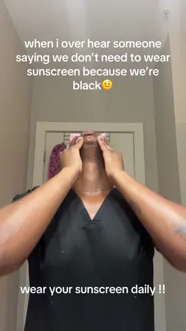 Y’all… Black don’t crack, but it CAN burn 🔥 Protect your glow with SPF & thank me later 🧴 follow me for more skin care tips @theskin.sensei #skincaremyths #sunscreenreview #blackmagic 