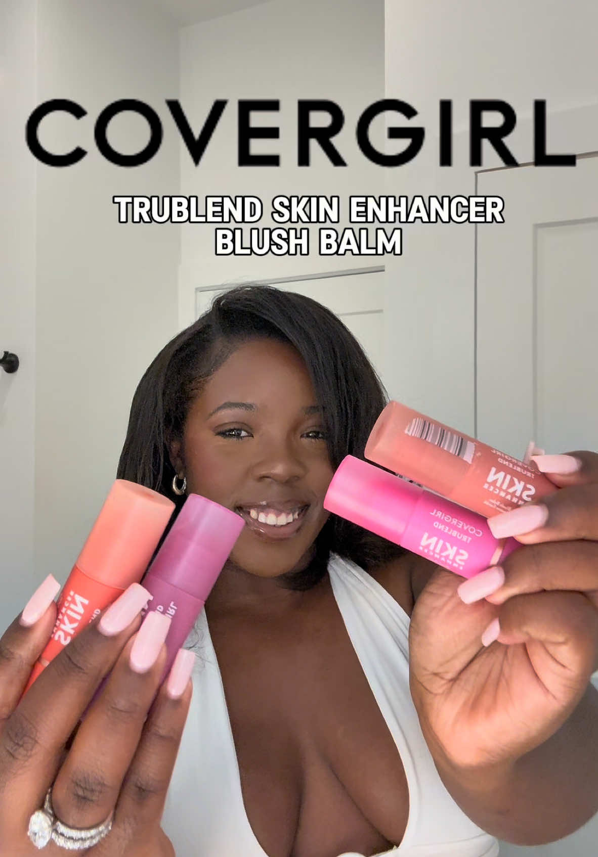 One thing I love is a good blush and @COVERGIRL did what needed to be done.🩷 #covergirl #easybreezybeautiful #gifted #blushbalm #covergirlblush #blushbalmstick 