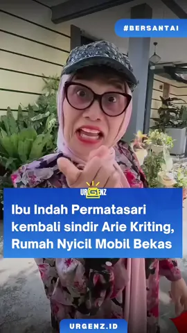 Drama rumah tangga Indah Permatasari kembali jadi memanas. Sang ibu, Nursyah, menyindir menantunya Arie Kriting karena disebut masih nyicil rumah dan pakai mobil bekas. Sindiran itu langsung bikin heboh Netizen. Banyak yang membela Arie, menilai tak ada salahnya cicil rumah atau pakai mobil bekas selama hasil kerja keras sendiri. #indahpermatasari #arikeriting #rumahtangga #artis #standupcomedian 