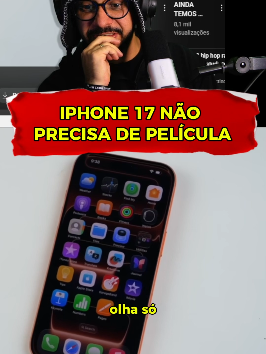 IPHONE 17 NÃO PRECISARÁ DE PELÍCULA