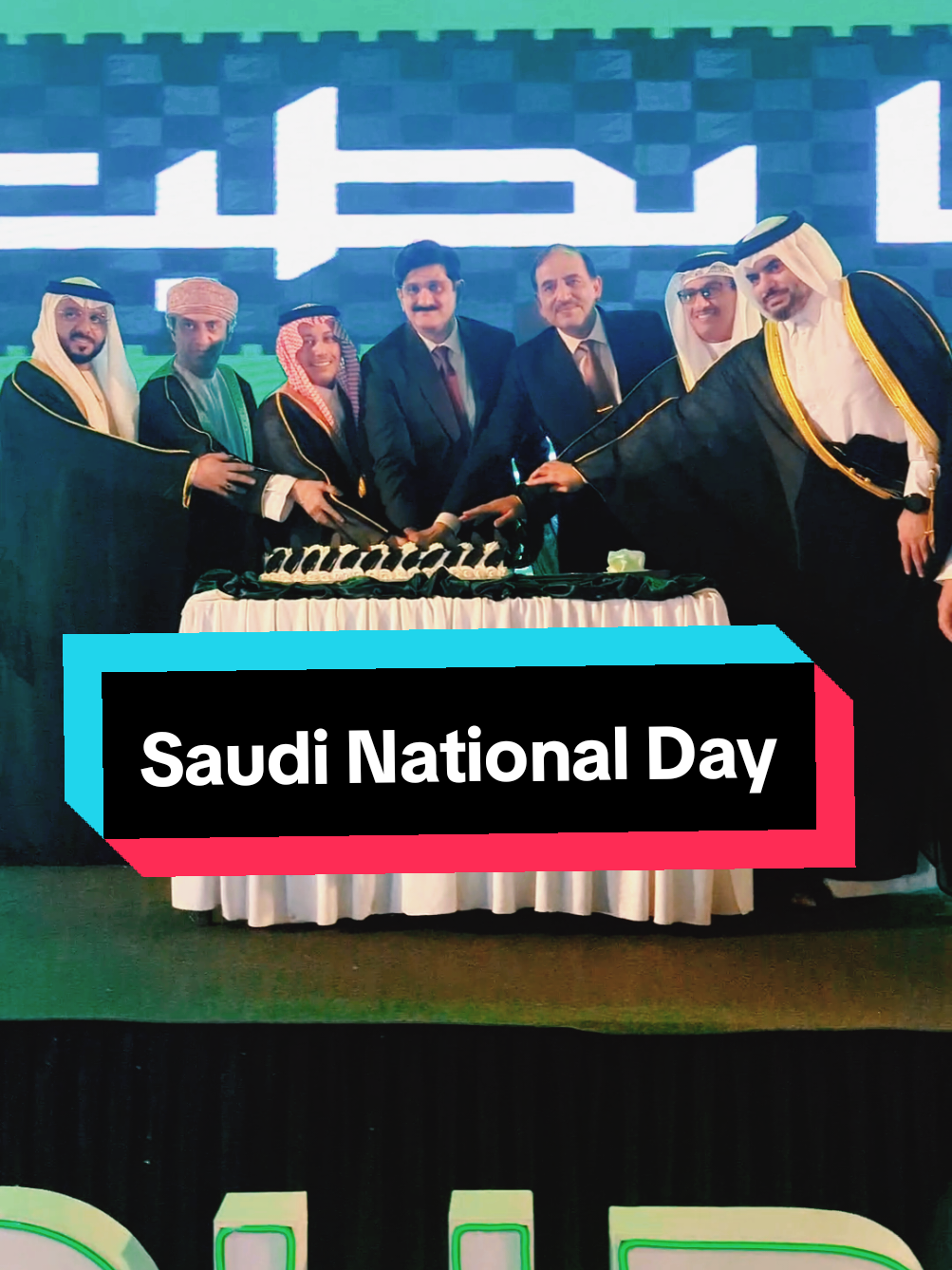 Celebration of Saudi Arabia National day in Karachi #SaudiArab #PakSaudi #paksaudia #paksaudiafriendship🇵🇰🇸🇦 #pakistansaudiaarabi🇸🇦🤝🇵🇰 