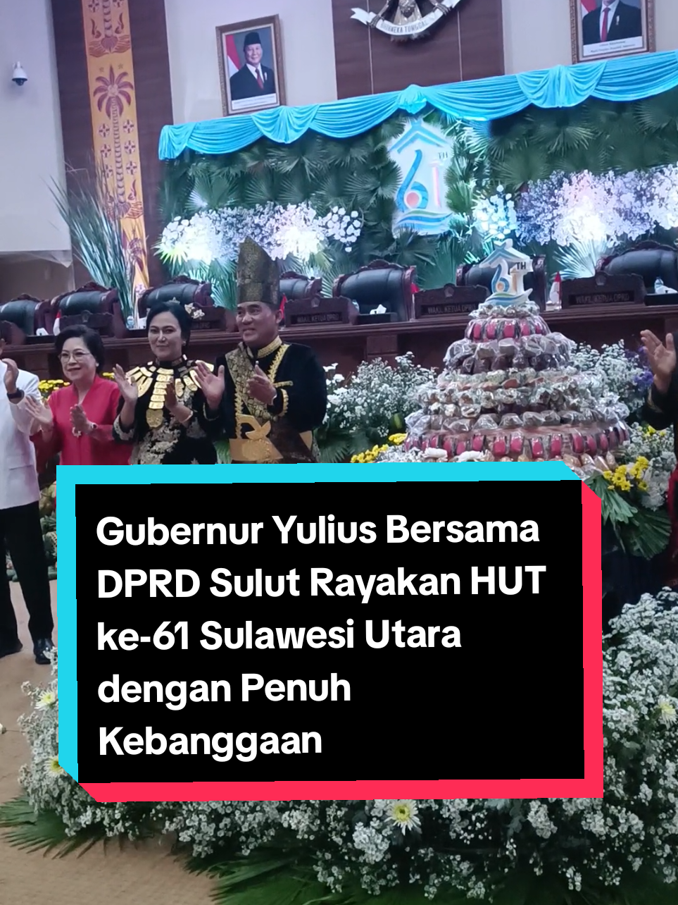 Gubernur Yulius Bersama DPRD Sulut Rayakan HUT ke-61 Sulawesi Utara dengan Penuh Kebanggaan.. #petasulutcom #tahun2025 #Sulawesiutara #dprdsulut 