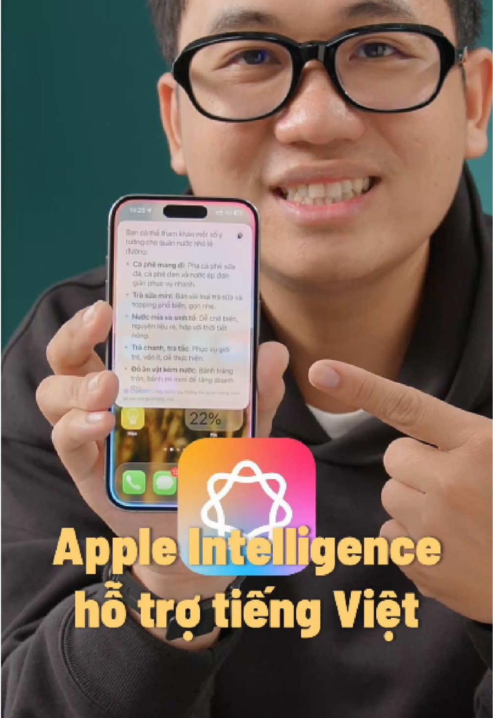 Thử dùng Apple Intelligence tiếng Việt lần đầu tiên #appleintelligence #thegioididong #iphone #ios26beta 