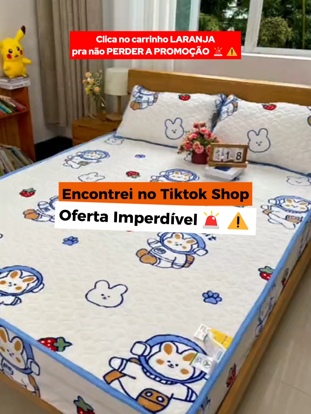 Capa Impermeável para Colchão em PROMOÇÃO relâmpago mas é só por tempo super limitado!#tiktokshop #cama #colchão