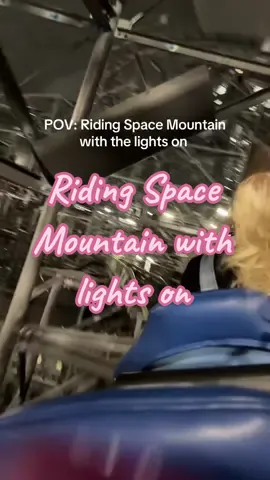 Rode half the ride in darkness then half the ride with the lights on #disney #disneyworld #spacemountain #waltdisneyworld 