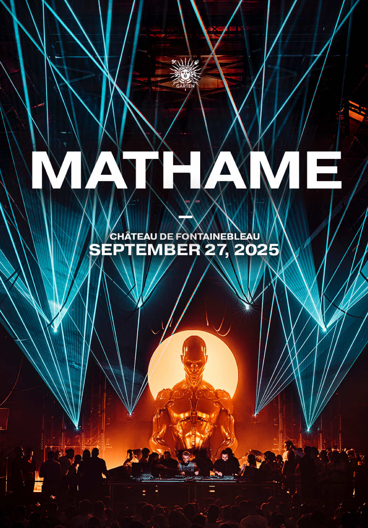 Mathame’s powerful melodic techno, captured before they take over Château de Fontainebleau on September 27. A unique open-air in a historic setting — don’t miss it. #Mathame #MelodicTechno #OpenAirFestival #ChateauDeFontainebleau #Garten