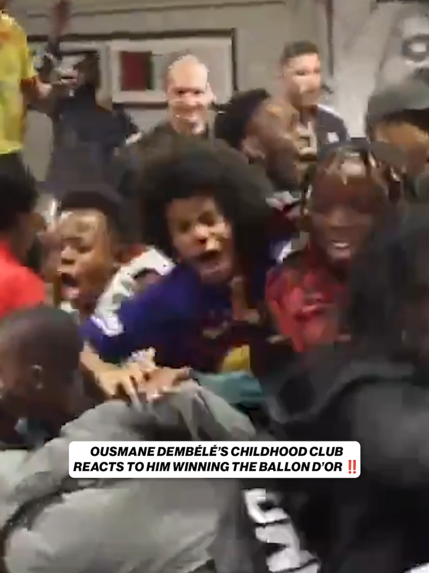 The reactions from Ousmane Dembélé’s childhood training club were AMAZING after he won 2025 Ballon D’Or 😁‼️ #ballondor #ousmanedembele #frenchfootballfederation #celebrate #psg #france (Via fff/x)