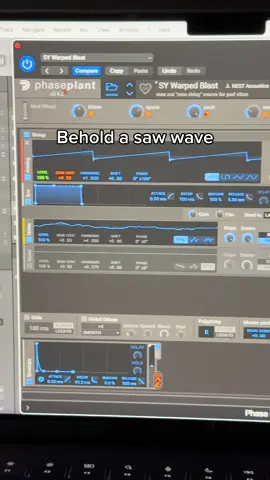 Behold a saw wave #musicproducer #sounddesign #musicproduction #synthesizer 