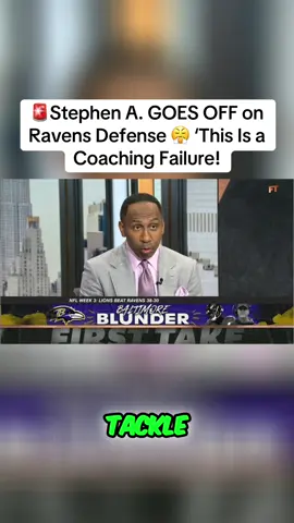 🚨 Stephen A. GOES OFF on Ravens Defense 😤 ‘This Is a Coaching Failure! #nfl #nflhighlights #football #nflnews #sportclipz #espn #foxsports   #nflfans #footballseason #sportsedit #gameday #nflgame #nflsunday   #sportsviral #nflcoverage #nfl2025 #footballtime #nfllive #fyp   #foryou #foryoupage #trending #viral #shorts #reels   #fypppppppppppppppppppppppp #fypジ #fypdongggggggg #fypツ #fypage #StephenA #FirstTake #Ravens #RavensDefense   #NFLWeek3 #RavensVsLions #NFLAnalysis #Coaching 