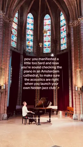 Still can’t believe they’re going to let us launch our very own jazz club here 😅❤️ 📍Amsterdam Hidden Jazz Club