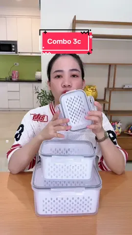Combo 3 Bộ Hộp Nhựa Đựng Thực Phẩm có nắp đậy. #hopdungthucpham #nhacuaenn 