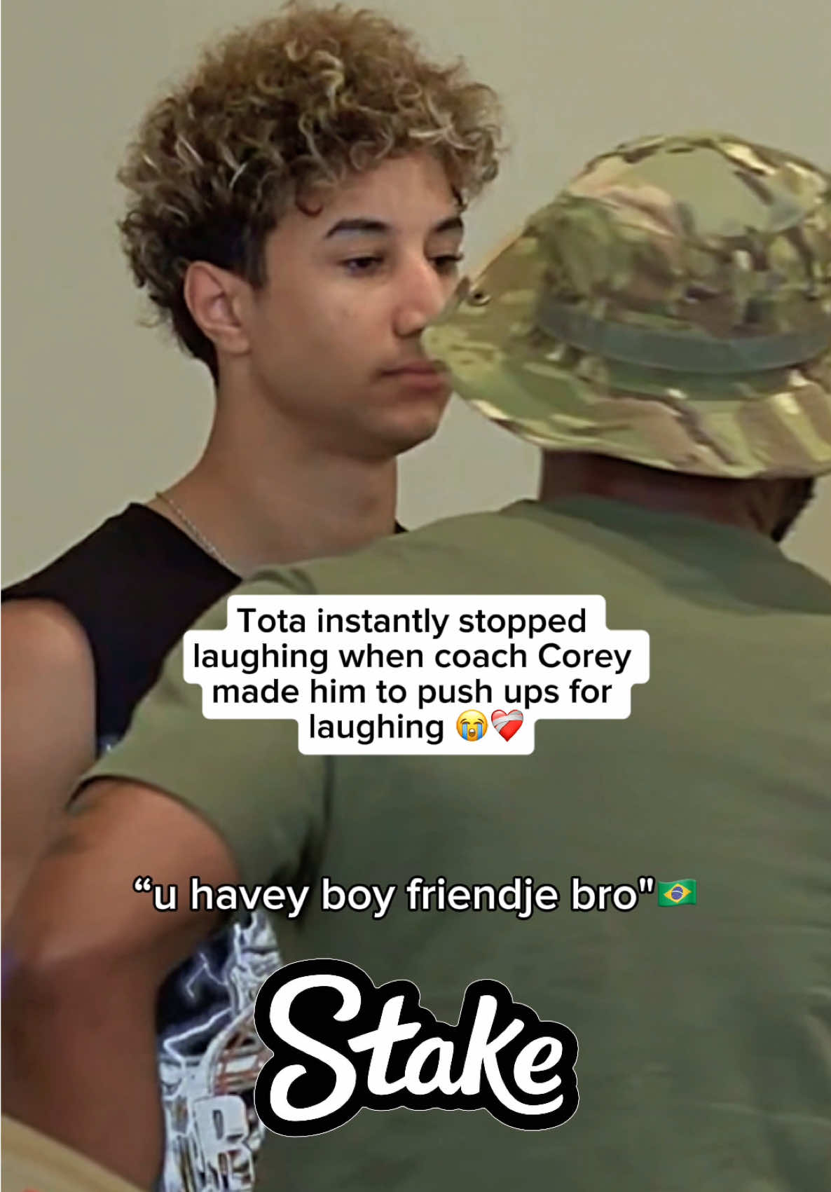 Tota instantly stopped  laughing when coach Corey  made him to push ups for  laughing 😭❤️‍🩹#kaicenat #fyp #viral #mafiathon3 #tota 