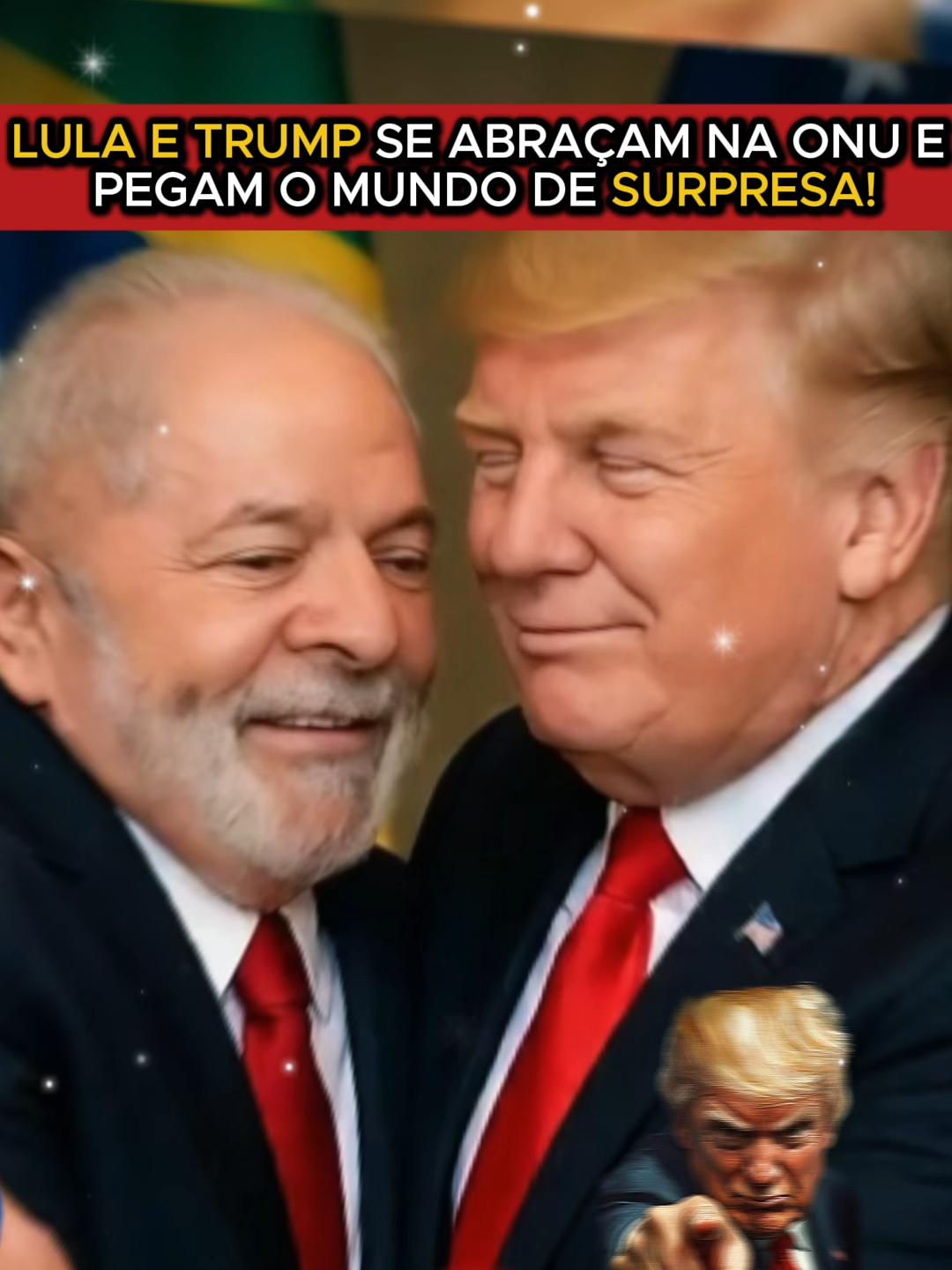 Lula e Trump se abraçam na ONU #Lula#Trump#ONU