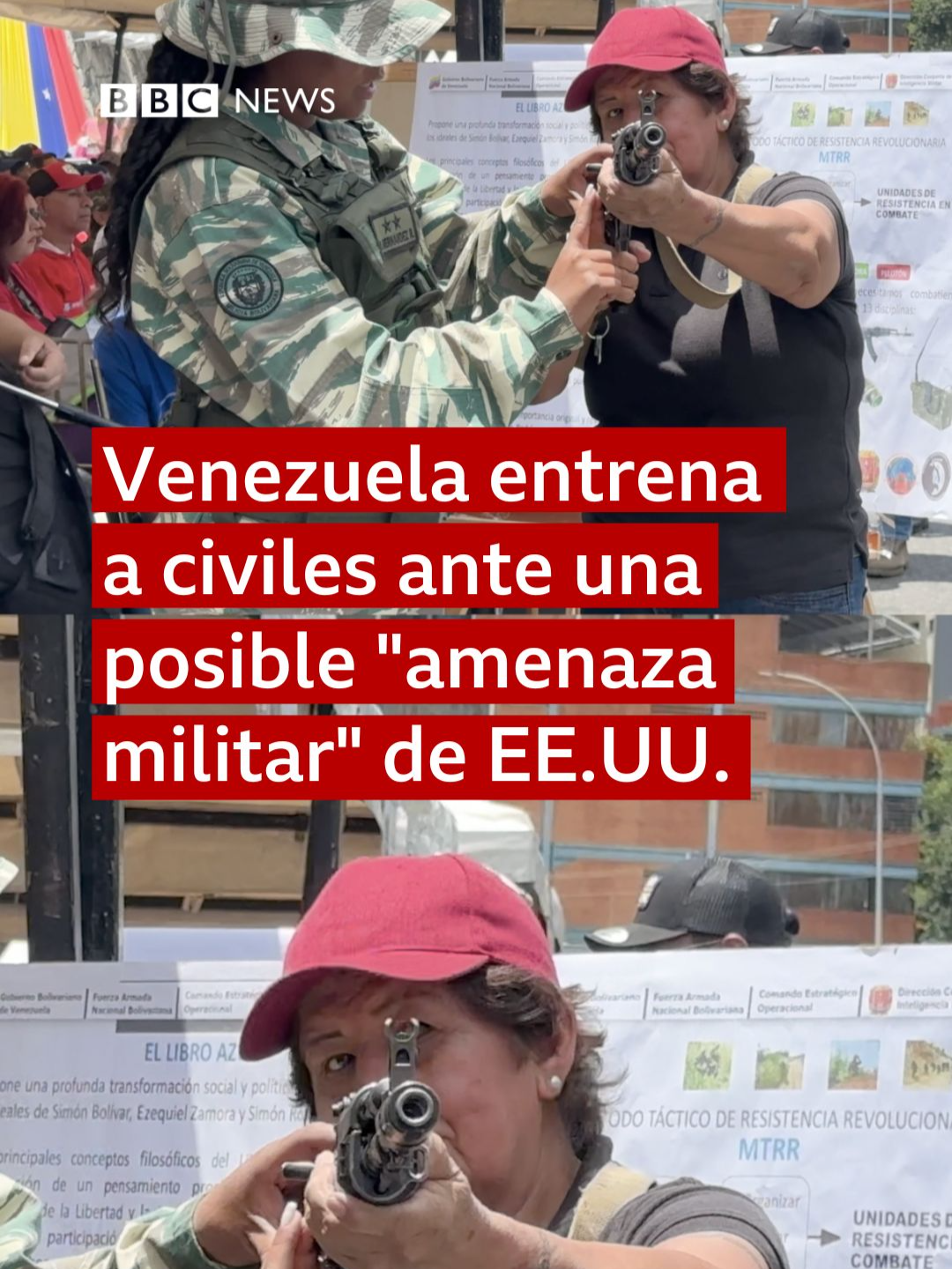 “Si tengo que dejar la vida, la dejo aquí”, cuenta Francisco Ojeda, de 69 años y residente en el barrio de Petare, en Caracas. Es uno de los civiles que están siendo en el manejo de armas por fuerzas bolivarianas, ante una posible 