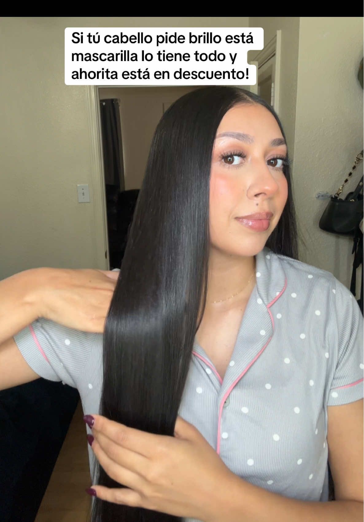 Para las chicas que me preguntan que me hecho en el cabello esto es uno de las mascarillas que recomiendo 10/10 @Karseell Official #karseellcollagen #Karseell #longhair #cabellolargo #fyp 