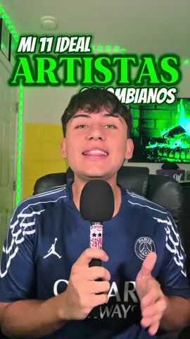 Mi 11 ideal de artistas colombianos 🇨🇴  #bryanolivera #generourbano #musica 