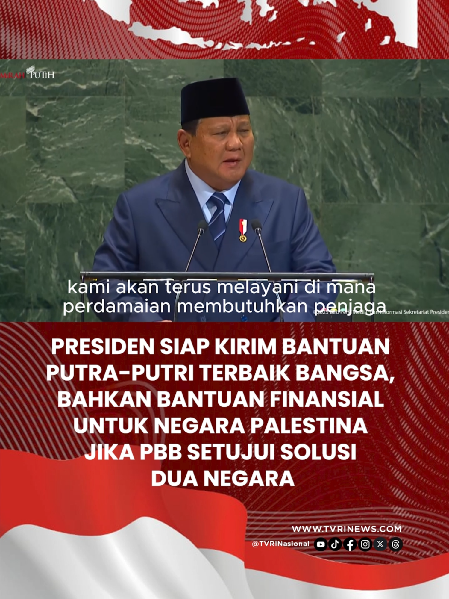 Presiden Prabowo Minta PBB Ambil Langkah Tegas Terkait Konflik di Palestina #TVRI #TVRINasional #MediaPemersatuBangsa