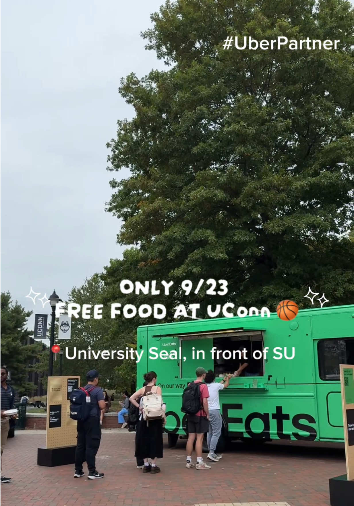#uberpartner Don’t miss out on this awesome surprise on the University Seal- from now until 5! #uberoneforstudents @Uber Eats @Home From College 