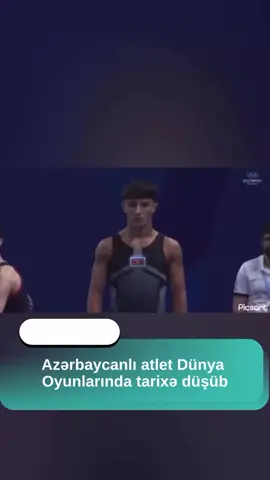 🇦🇿 Azərbaycanlı atlet Tofiq Əliyev İspaniyada keçirilən Dünya Oyunlarında tarixə düşüb O, dünyanın ilk “tam-tam” tərs salto hərəkətini yerinə yetirib: -3 dəfə tərs salto; -Hər birində 360° dönüş