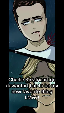 My personal favorite is the furry one with the mic 😭😭😭😭this is too funny #charliekirk #deviantart #deviantartcringe #fyp #charliekirkxdeanwithers 