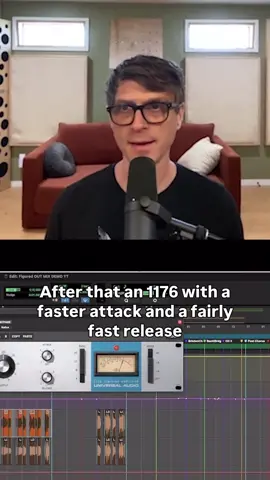 In this clip Kristian Riley aka @crclarts explains the technique of serial compression on vocals. If you’re new to compression, these are tools for managing dynamics. A compressor will limit the dynamic range of a signal. Utilizing 2 compressors is advantageous because neither of the compressors has to work very hard. What you end up with is more compression bang for buck with fewer audible pumping artifacts. Here Kristian is using the @uaudio 1176 Rev A and the LA-2A silver but the technique will work with other compressors as well.  @Bandie  #fyp #mixingmusic #vocal #compressor #alternativemusic  