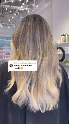 Replying to @carolleaper #blonde #tipout #vancouverhairstylist #fallhair