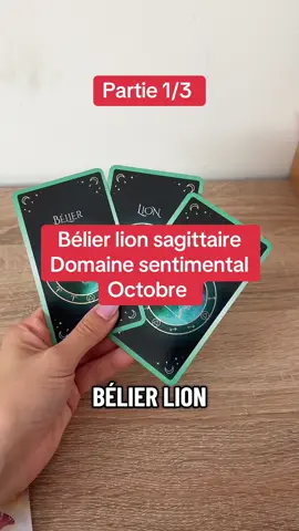 Horoscope sentimental pour le mois d’octobre pour les bélier lion et sagittaire  #horoscope #message #carte #oracle 