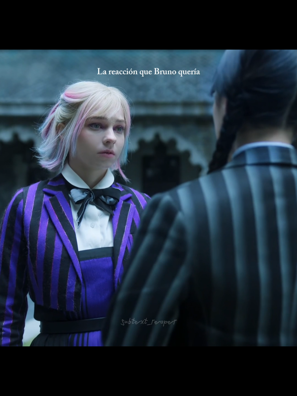 Los celos de Enid. Aclarando que la reacción de #Enid con Agnes es totalmente justificada. Agnes la provocaba constantemente. Solo quería destacar que me parece perfecto que con Bruno dijo: El que se lo queda, pierde. #Wednesday #Wenclair