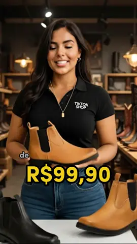 Linda, confortável e resistente! Tudo que precisa, não é mesmo? Botina Mateira Country em promoção!  #tiktokshop #botina #country 