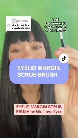 Replying to @user7766344493945 EYELID MARGIN SCRUB BRUSH 😍for Blepharitis, MGD, deep clean the waterline, demodex blepharitis, removing eyelash debris 💪🏼