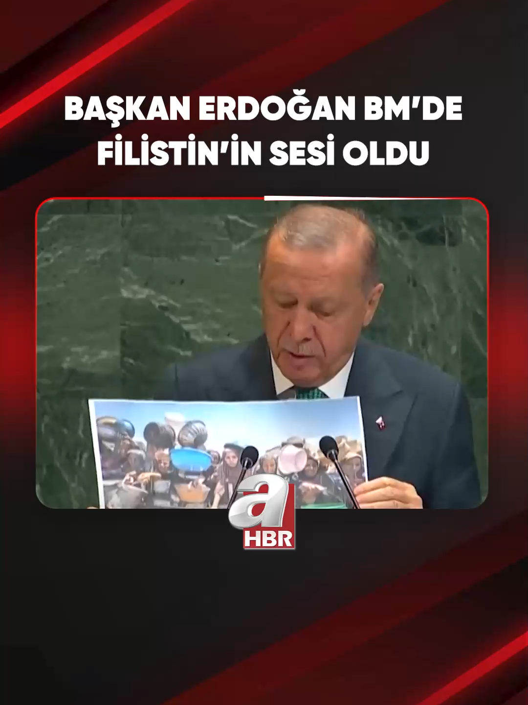 🔶 Başkan #RecepTayyipErdoğan Birleşmiş Milletler 80. Genel Kurulu'nda tarihi açıklamalarda bulundu: — #Filistin Devleti'ni tanıyacağını açıklayan tüm ülkelere teşekkür ediyor, henüz bu kararı almayan devletleri ise bir an önce harekete geçmeye çağırıyorum. — Bu utanç manzarası #Gazze'de 23 aydır her gün tekrar ediyor.  — Buna hangi vicdan dayanır, hangi vicdan buna sessiz kalabilir? Çocukların açlıktan, ilaçsızlıktan öldüğü bir dünyada huzur olur mu?  — İnsanlık tarihi böyle bir vahşet görmemiştir. — #İsrail, Gazze ve Batı Şeria ile sınırlı kalmıyor; İran, Suriye, Yemen, Lübnan'a saldırarak bölge barışını da tehdit ediyor. — Buradan tüm devlet başkanlarına samimiyetle sesleniyorum. Gün bugündür, gelin sizler de adım adım insanlık görevinizi yerine getirin. — Biz güçlünün haklı olduğu değil, haklının güçlü olduğu bir sistem kurulana kadar 