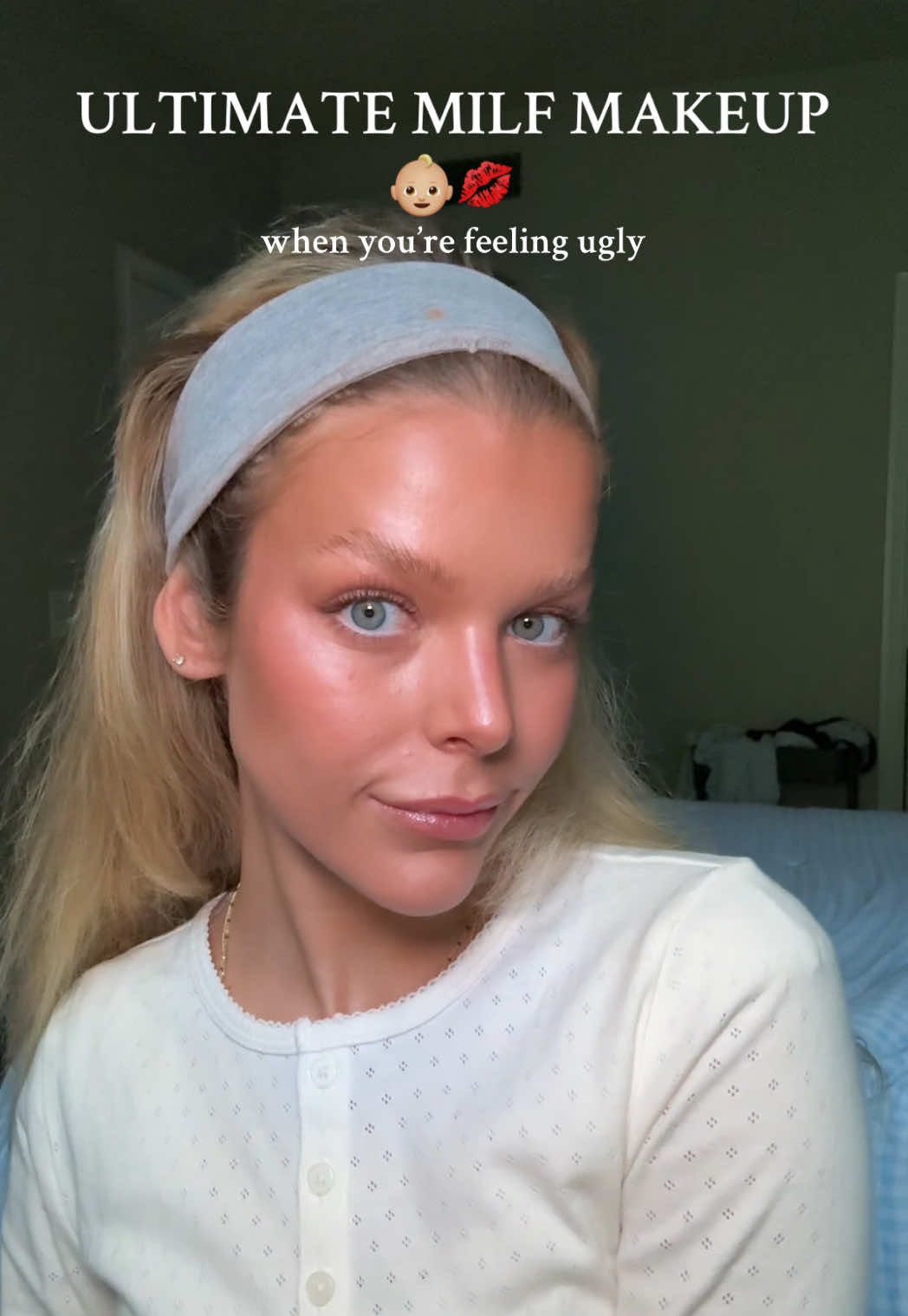 Ngl I HAVE THIS ROUTINE DOWN 👏🏼👏🏼👏🏼👏🏼 save this you’re gonna need it mama💋💋💋 #youngmom #makeuptutorial #glowymakeup #MomsofTikTok #momtok @sephora @Saie @loréal paris usa @urban decay @Benefit Cosmetics @Well People @byoma @Glow Recipe @MERIT Beauty @Patrick Ta Beauty @makeupbymario 
