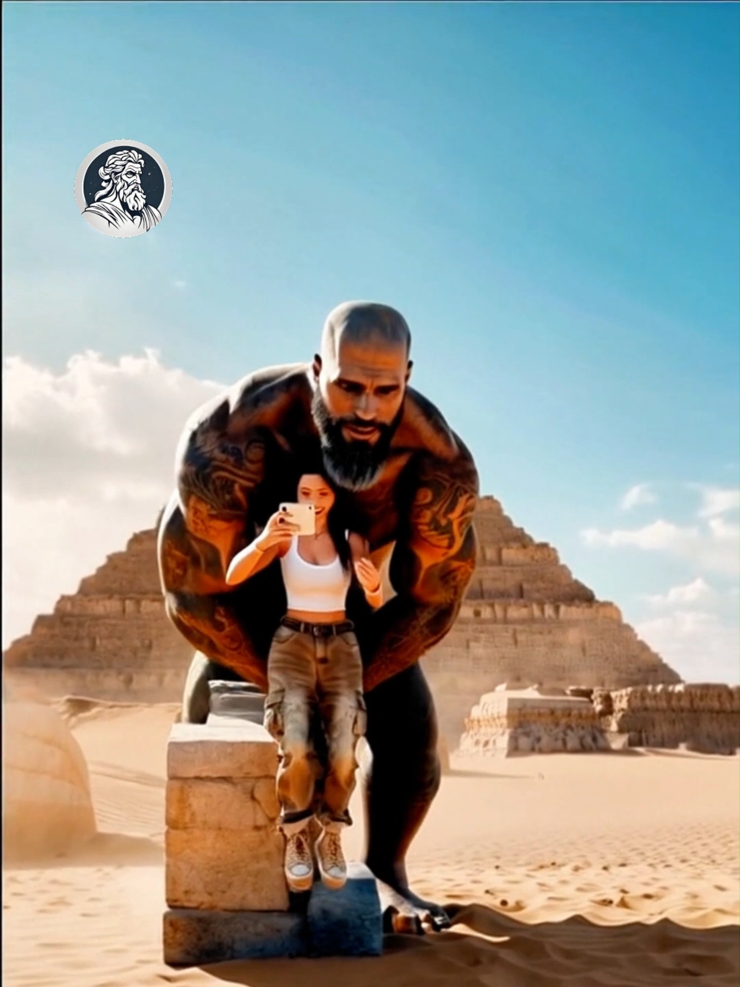 HOW THE PYRAMIDS WERE MADE #cadamitologia #fyp #giants #desert #ai #egypt #pyramids #alien