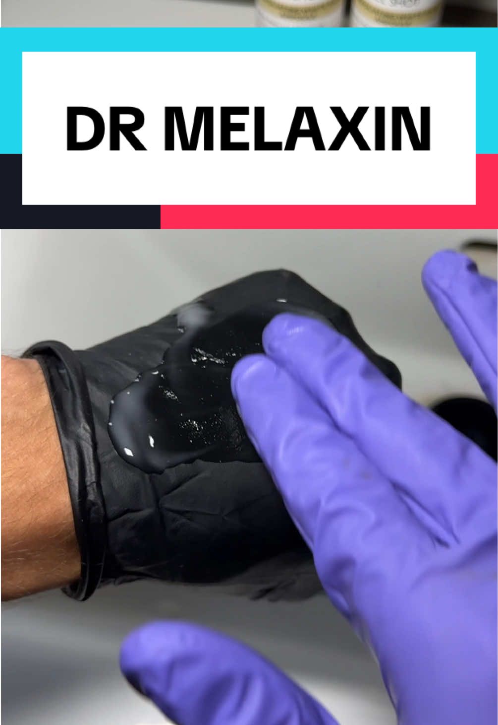 Notice how it doesn’t pil up on gloves… #drmelaxin #skincare 