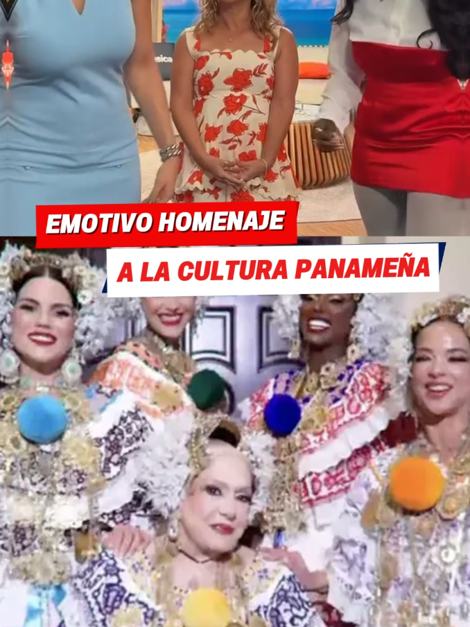 Adamari López y sus compañeras sorprenden al mundo con un homenaje inolvidable. #AdamariLópez #AmaraLaNegra #PremiosJuventud2025 #PolleraPanameña #Desiguales 