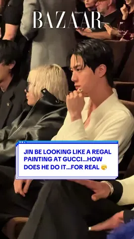 Seeing #Jin always got us feeling some type of way…🤍 The global brand ambassador for @Gucci and worldwide (handsome) renowned star is currently in Milan for the brand’s Spring 2026 runway show. Tap the link to see all the Asian stars at Fashion Week. . . . #harpersbazaarsg #Gucci #KimSeokjin #김석진         