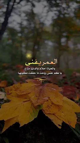 العمر يفنى والحياة أحلام والدنيا متاع ‏يا كمّ نفسٍ روّحت ما حقّقت مطلوبهـا