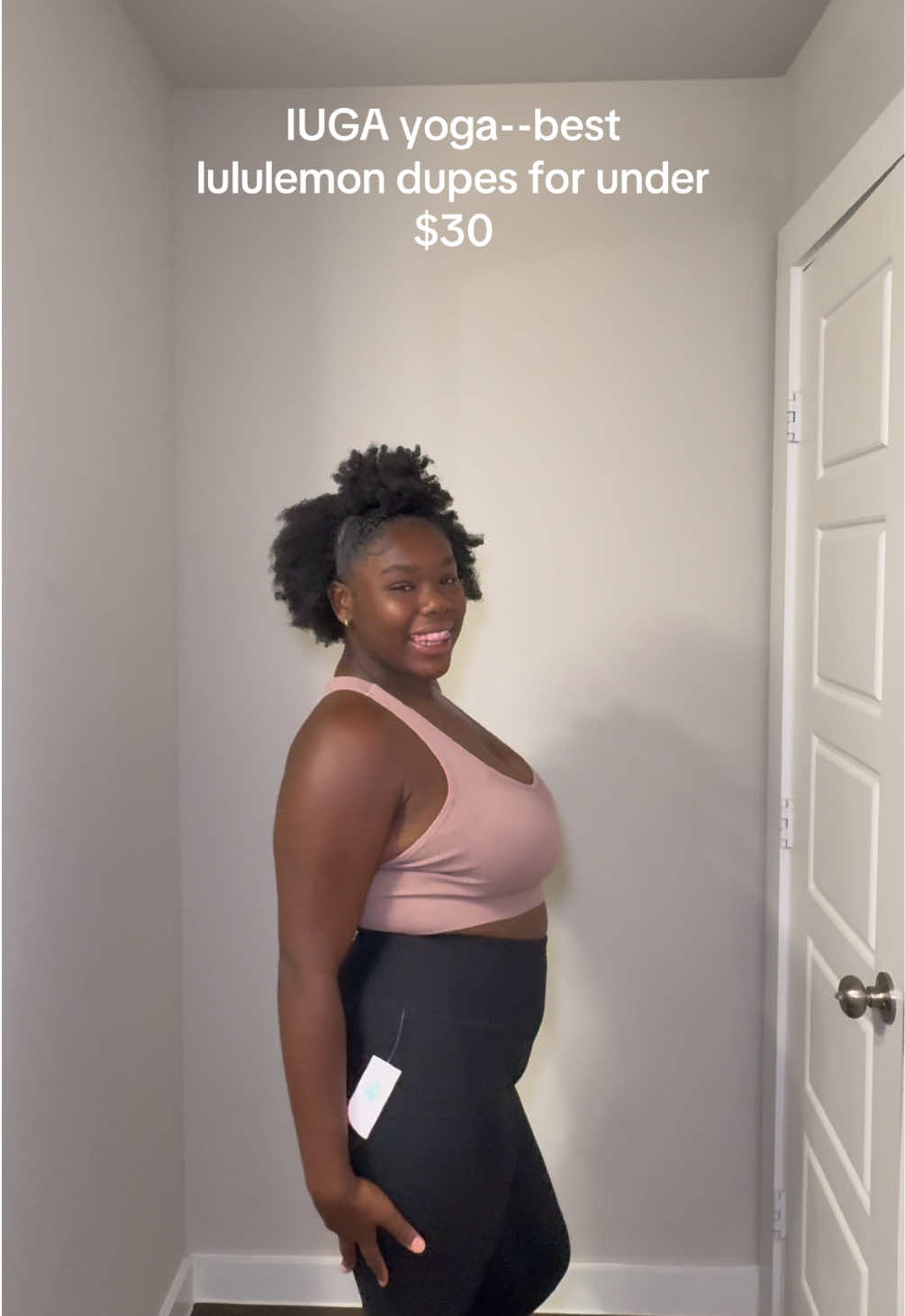 ✨ Just found my new favorite set ✨ Supportive sports bra 🌸 Leggings that snatch, lift, AND have pockets 🌸 All under $30 😍 @IUGA Yoga Official really nailed it with this one 🙌🏾comfy enough for lounging, supportive enough for workouts, and makes me feel so confident in every way🫶🏾 Use my code Araeya25 for 25% off 💕 #iuga #iugayoga #PowerTight #luludupe #budgetfinds  