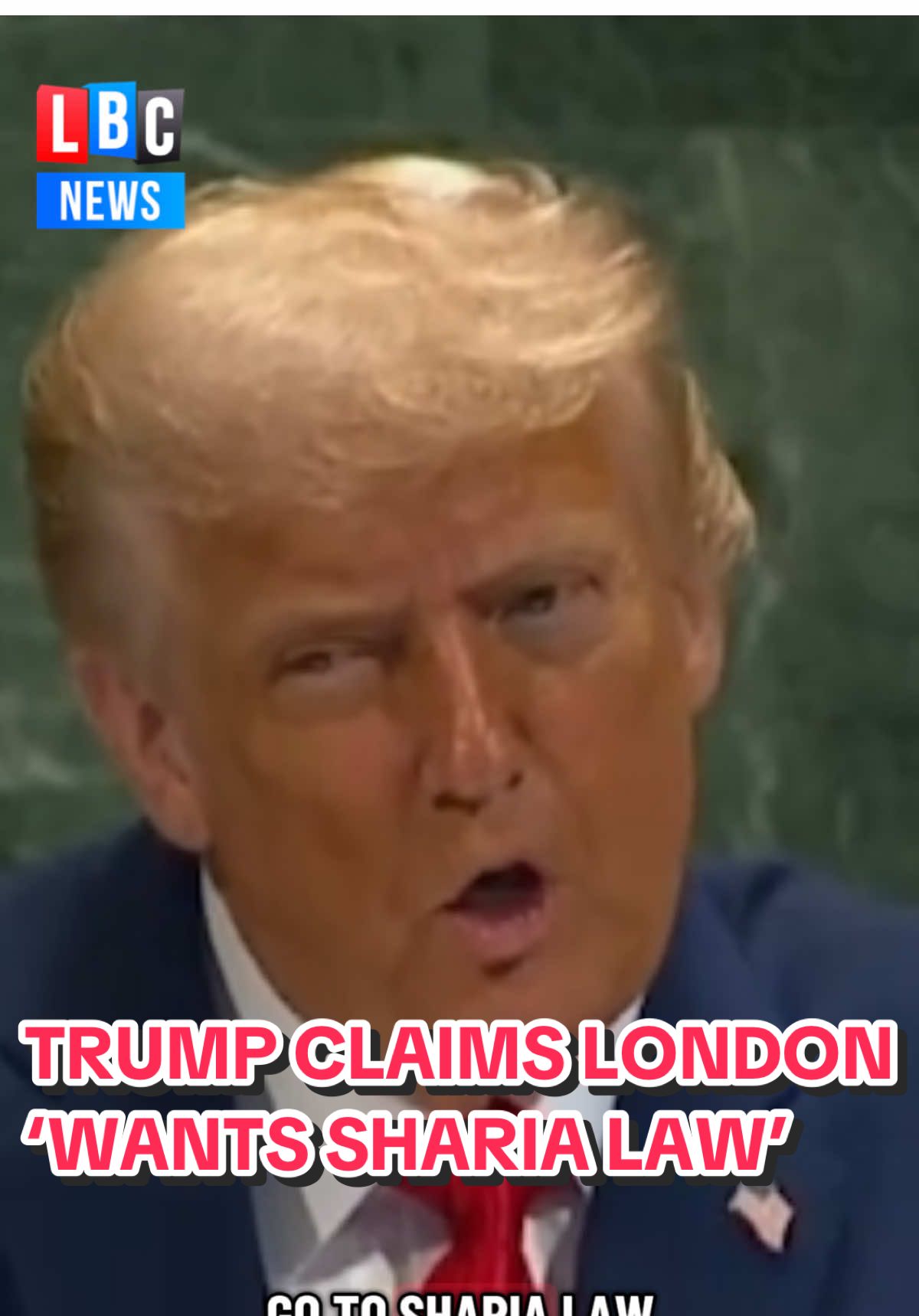 In a wide ranging address, Donald Trump took verbal aim at London at the UN General Assembly. #un #uknews #london #donaldtrump #fyp 