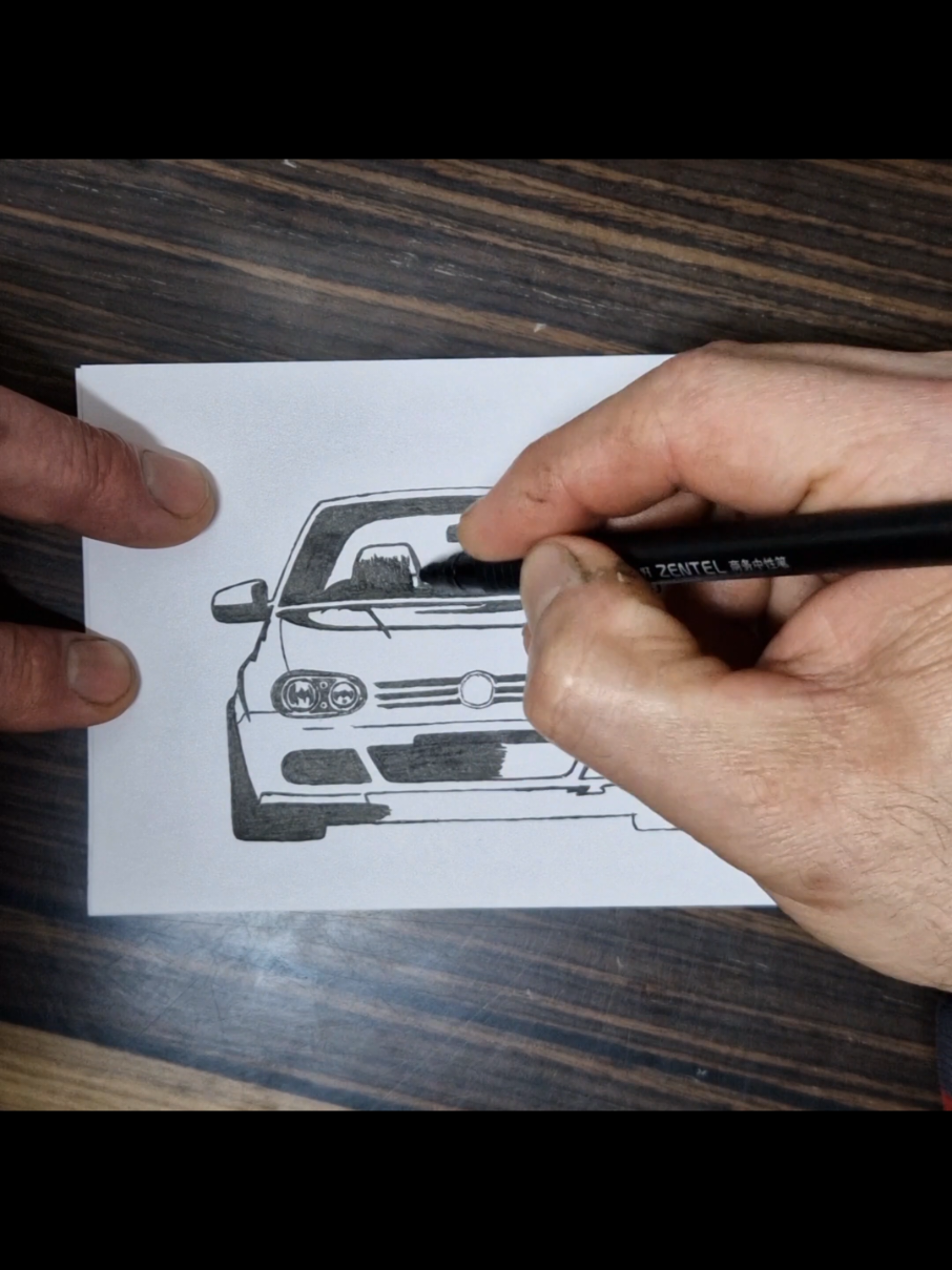 Ответ пользователю @alina.bota80 #Drawing #VolkswagenGolf4✍️ 