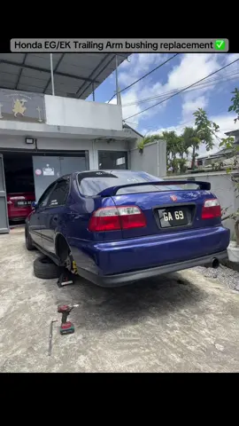 EG/EK Trailing Arm bushing Replacement ✅🔥 #fix #DIY #mauritius🇲🇺 #honda #car