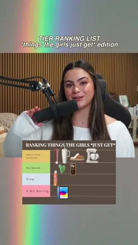 ranking things the girls *just get* 🙂‍↔️ @trophylifeclub #girlthings #girlythings #justgirlthings #forthegirls 