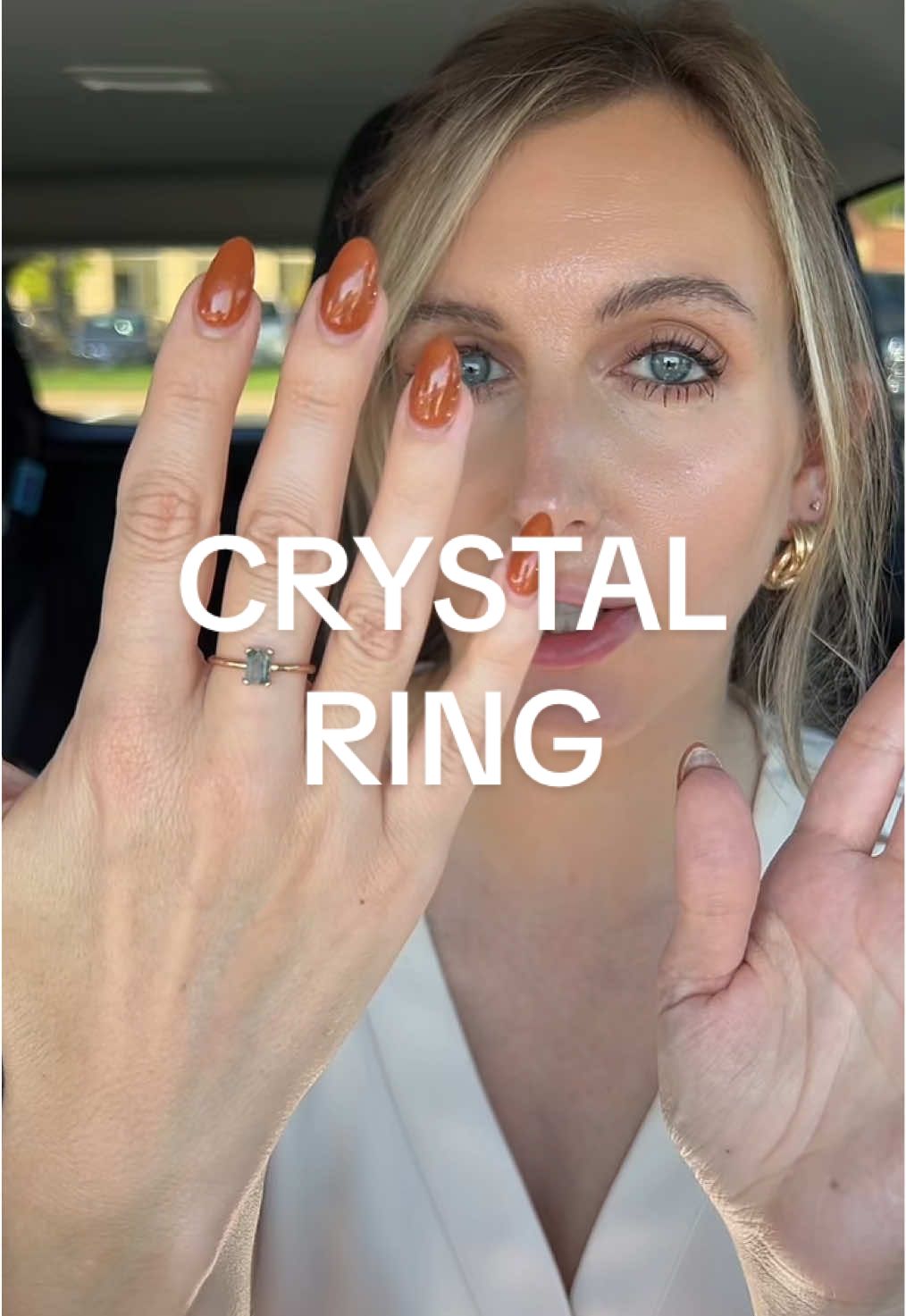 The number of compliments I have been getting on this ring already is crazy! #ring #goldring #crystalrings #daintyrings #tiktokshopcreatorpicks 