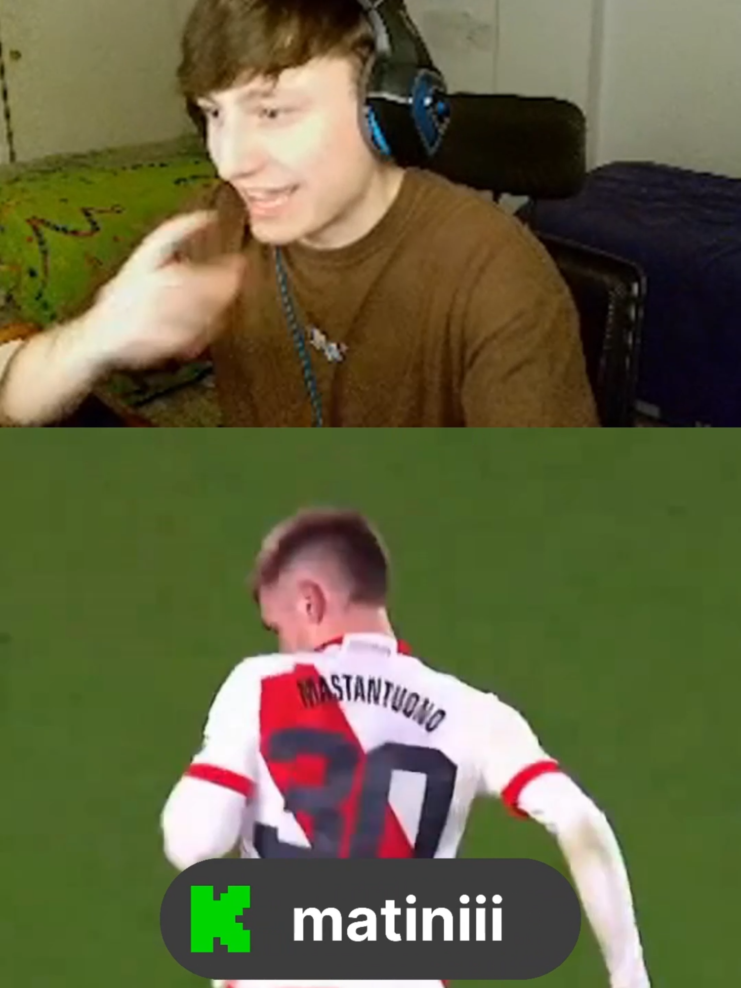 CUAL ES EL MEJOR GOL QUE VISTE EN CANCHA? | #mastantuono #river #futbol #clips #stream #kick #argentina #fyp #matini